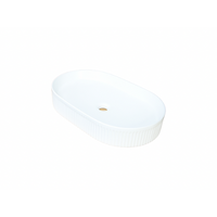 Oval - Ceramic Above Counter Top Basin GC464 | Pop Up Waste