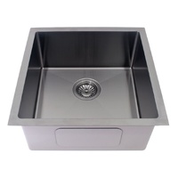 Gianni&costa handmade kitchen laundry sink w/ top or under mount 440x440x230mm with various colour options