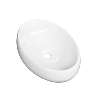 Oval - Ceramic Above Counter Top Basin RB46 | Pop Up Waste