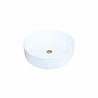 Round - Ceramic Above Counter Top Basin RB61 | Pop Up Waste