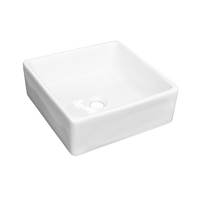 Square - Ceramic Above Counter Top Basin SB57 | Pop Up Waste