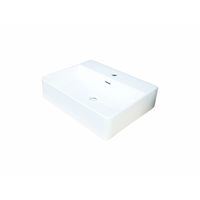 Rectangular - Ceramic Wall Hung Basin SB65 | Pop Up Waste