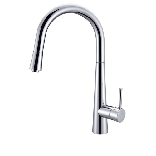 Kitchen Laundry Mixer Tap with Swivel Gooseneck Pull Out Spout Round Model Sala