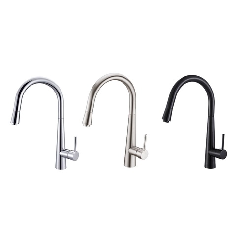 Tall Mixer Tap with Swivel Gooseneck Pull Out Spout | Sala