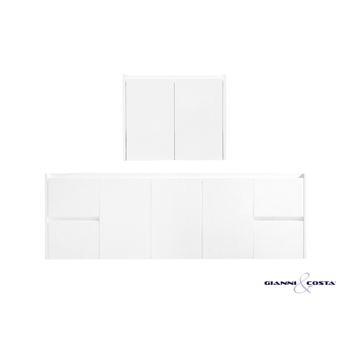 Wall Hung Vanity Cabinet HADI Gloss White 600mm