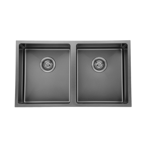 760x440x200mm Double Kitchen Laundry Sink Top/Undermount