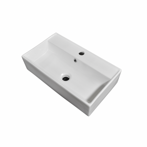 Rectangular - Ceramic Wall Hung Basin SB59 | Pop Up Waste 